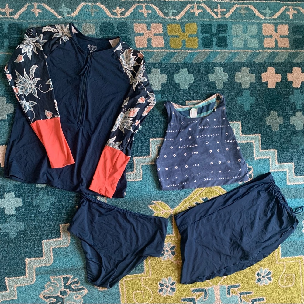 EUC Carve Designs 4-Piece Swim Set